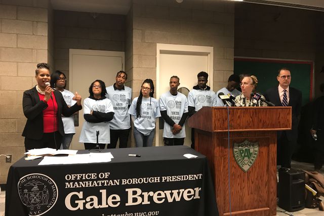 Manhattan Borough President Gale Brewer convened a Town Hall to discuss the city's response in Morningside Park following the killing of Tessa Majors.